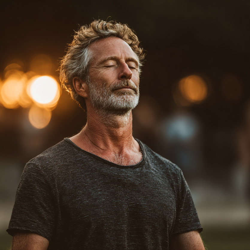 Інструктор йоги працює з літньою групою